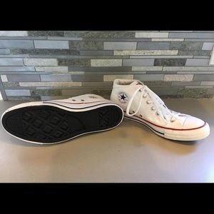 Mid High White Converse